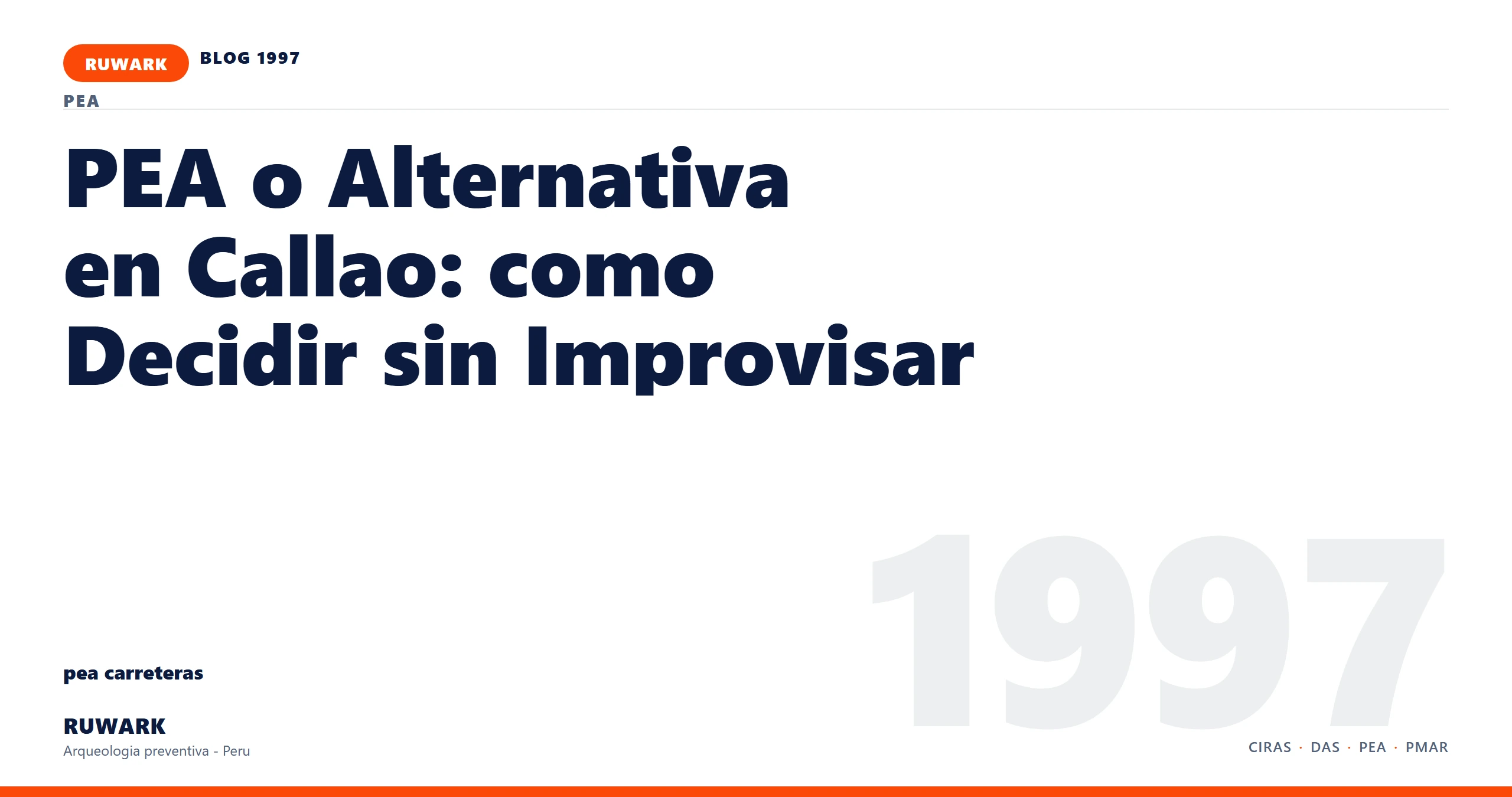 cronograma - RUWARK arqueologia preventiva Peru